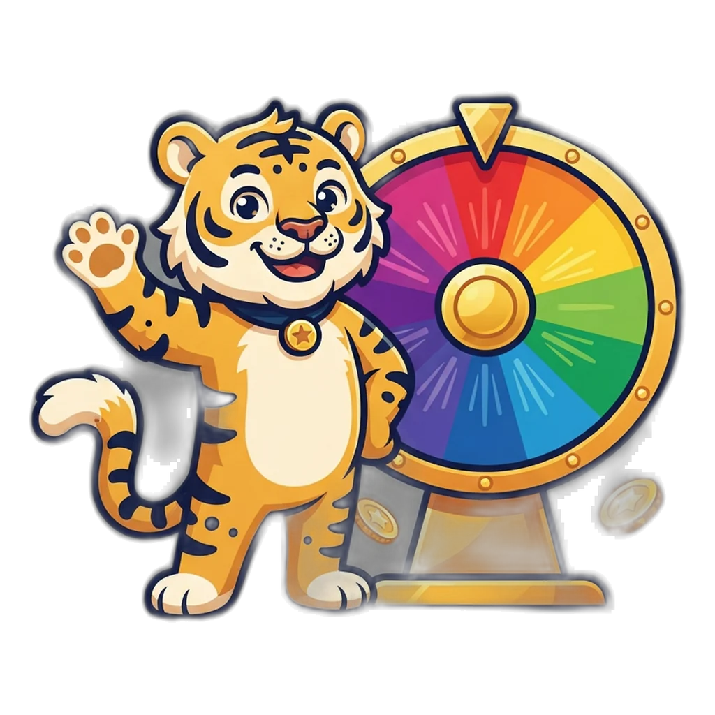 9K Club welcome mascot holding a colour prediction game card